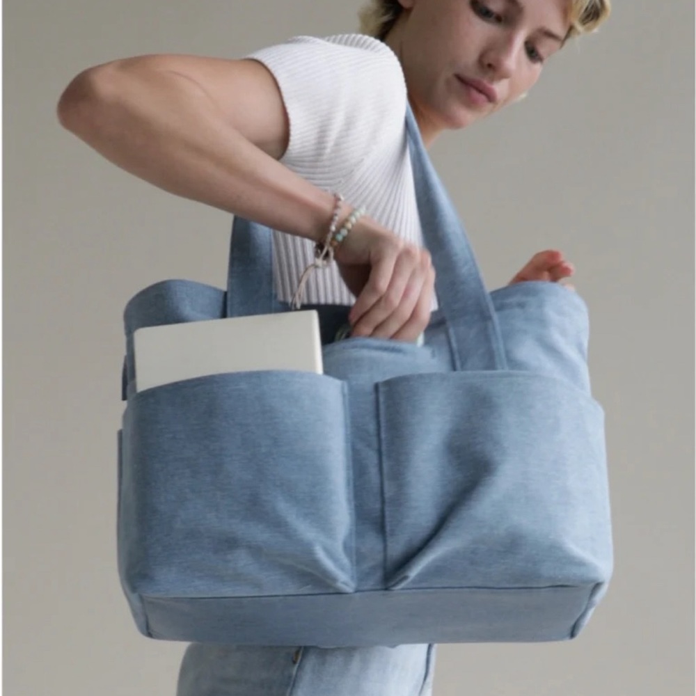 Dagne Dover Tote - DENIM - BLUE small